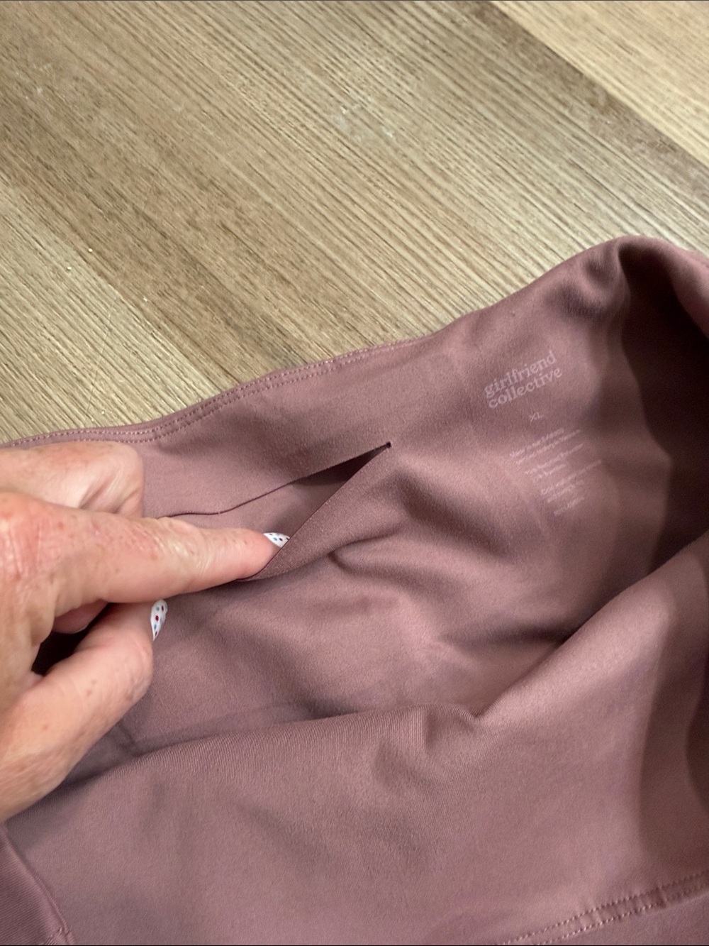 Girlfriend Collective High Rise in Dusty Rose Pink Leggings Athletic Size XL - Picture 4 of 6
